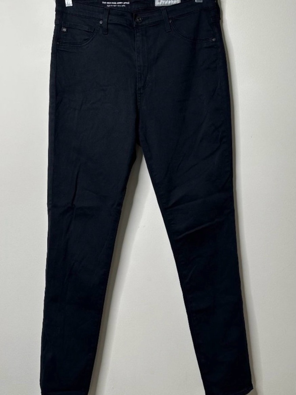 AG Anthropologie The High Rise Abbey Ankle Jeans Black Size 30R - Picture 3 of 11